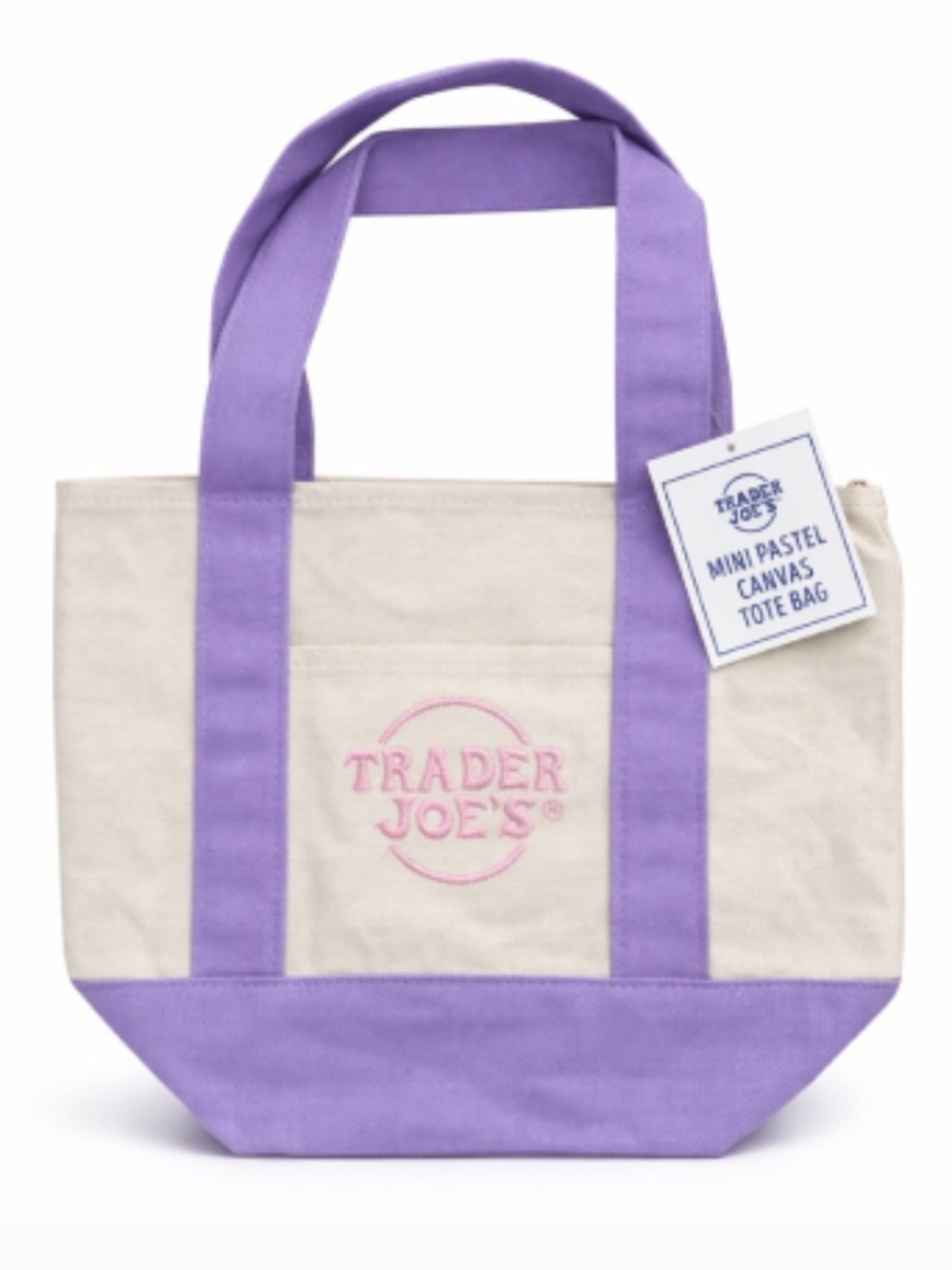 New Trader Joes Pastel Mini Tote